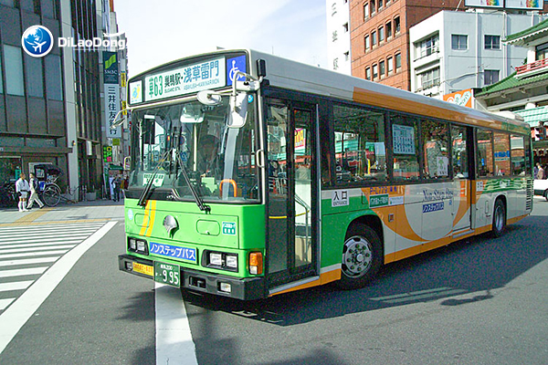 Xe bus là phương tiện giao thông tiết kiệm tại Nhật Bản